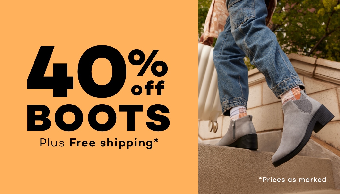 40% Off Boots + Free Shipping