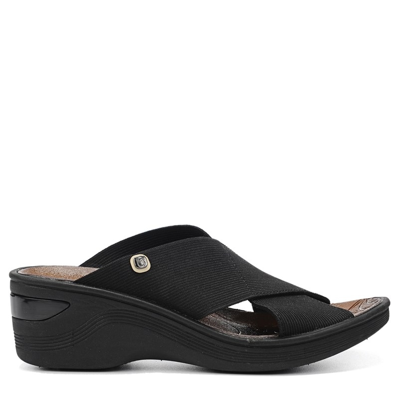 Bzees desire hot sale wedge sandal black