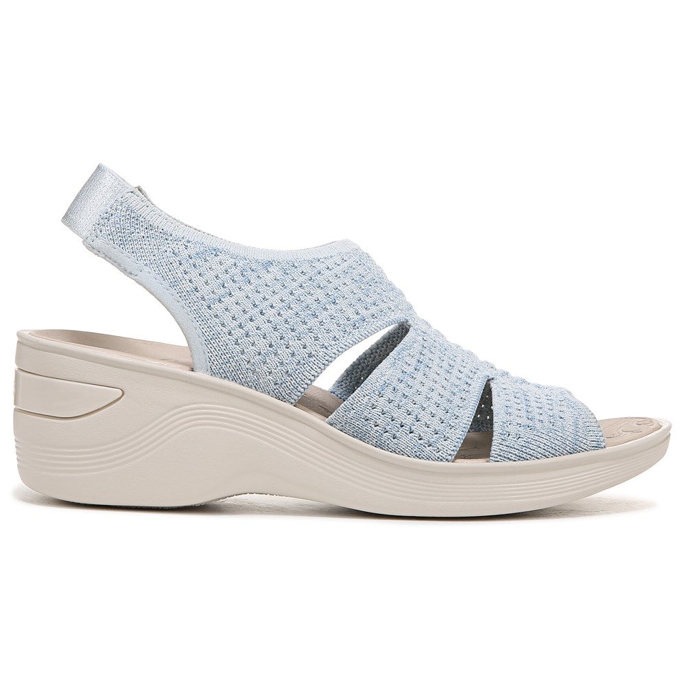 Bzees Double Up Slingback Wedge Sandal Washable Womens, 47% OFF