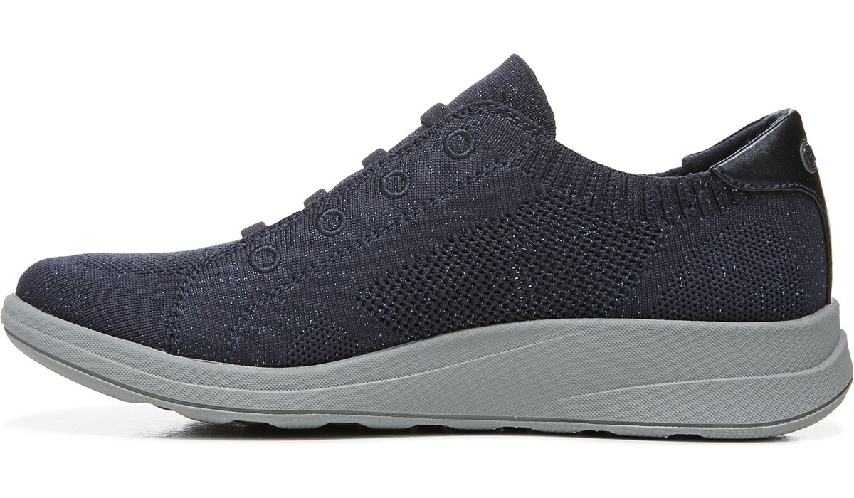 Washable Golden Knit Slip On Sneaker in Metallic Navy Blazer Bzees