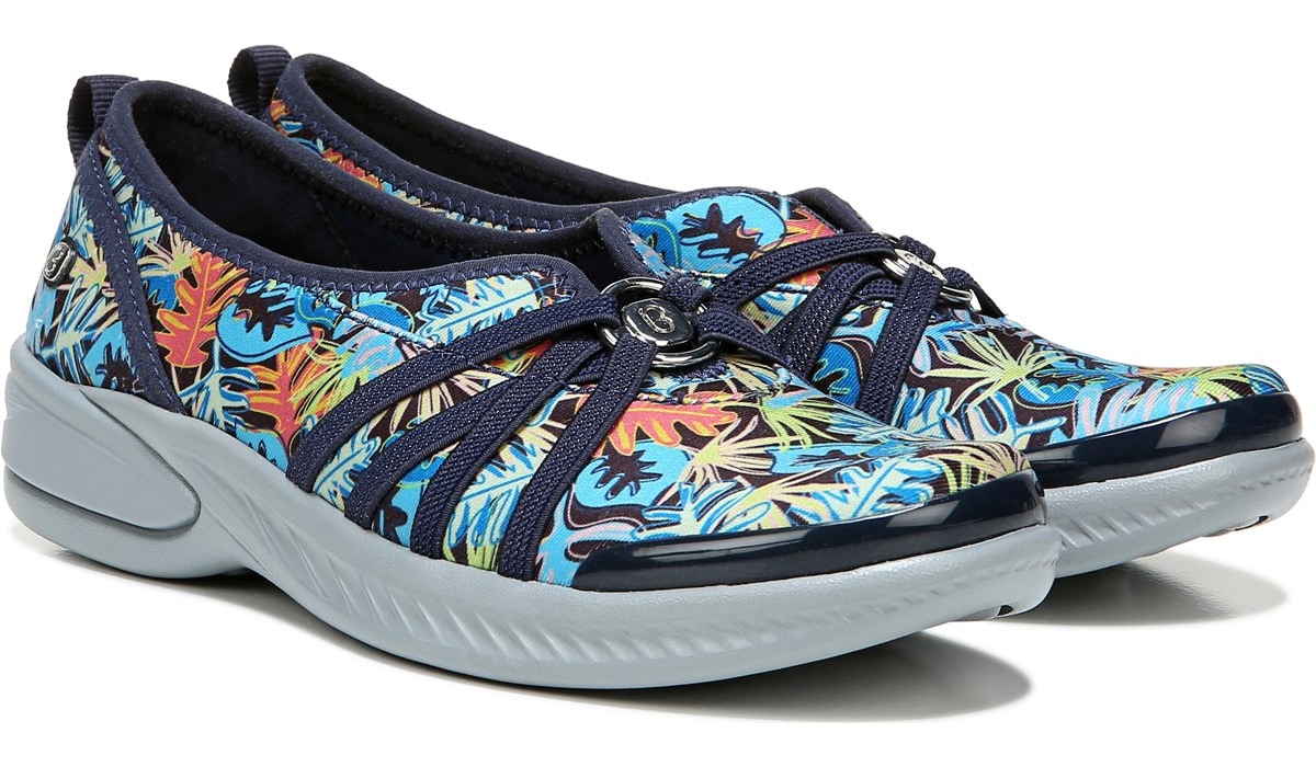 Niche Slip On in Blue Floral Fabric 